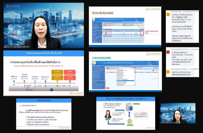 Training on Zoom Webinar # Procedures for requesting approval to release and requesting an extension of the period for importing machinery using the system