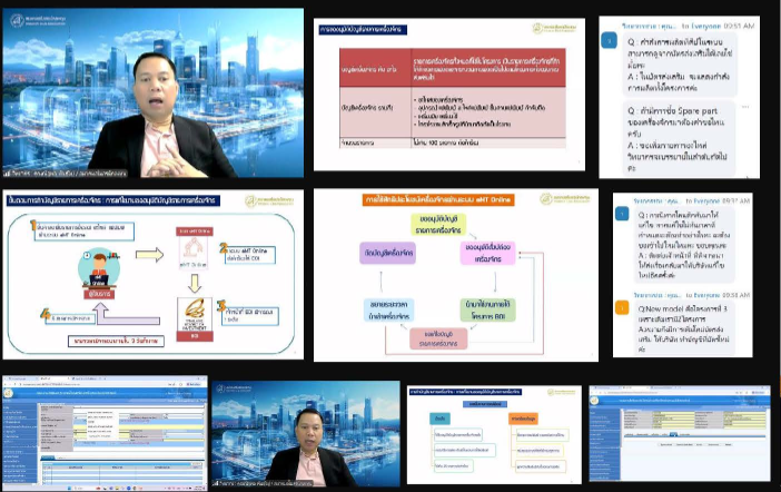 Training on Zoom Webinar # How to request approval for machinery accounting using the system eMT Online